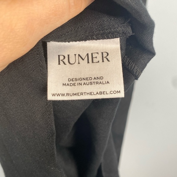 Revolve Rumer Reverie Freya Black 100% Linen Maxi Dress Large L Coastal Lightwei - Picture 10 of 15